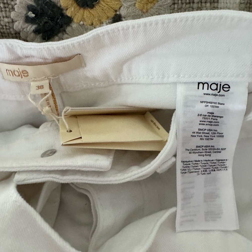 Maje Illo Tie-Waist Denim Shorts - Picture 5 of 6